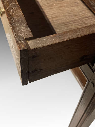 Antique Welsh oak side table.