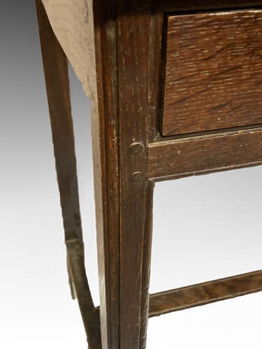 Antique Welsh oak side table.