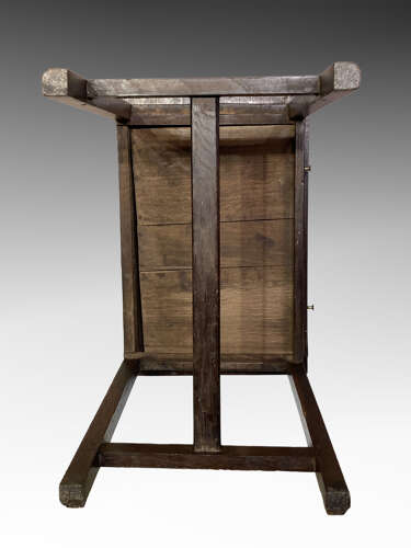 Antique Welsh oak side table.