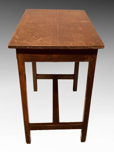 Antique Welsh oak side table.
