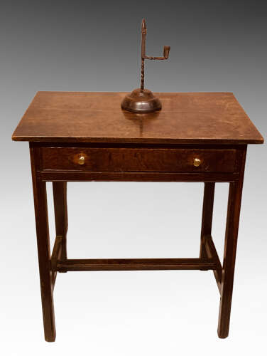 Antique Welsh oak side table.
