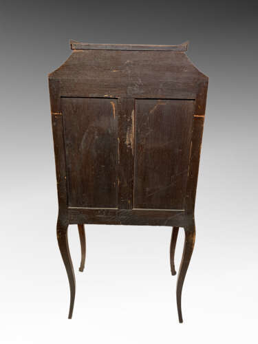 Small French kingwood and marquetry escritoire.
