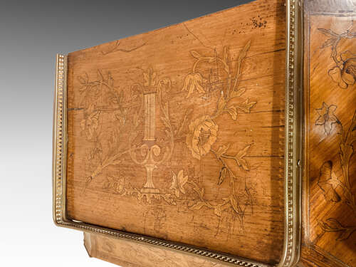 Small French kingwood and marquetry escritoire.