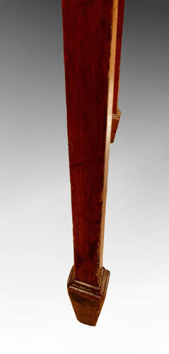 Georgian mahogany bow fronted side table.