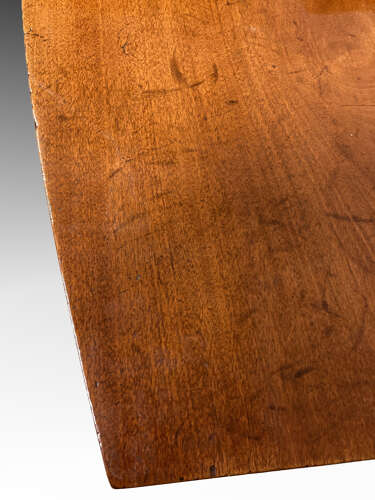 Georgian mahogany bow fronted side table.