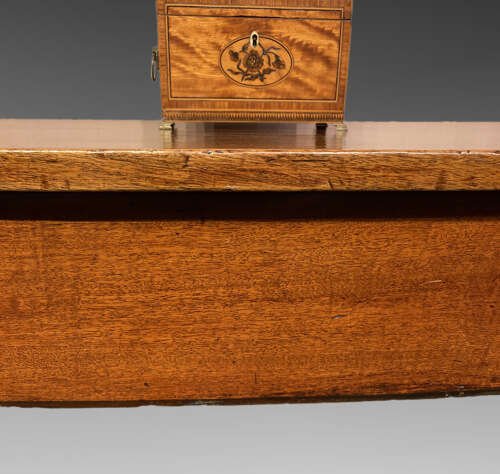 Georgian mahogany bow fronted side table.
